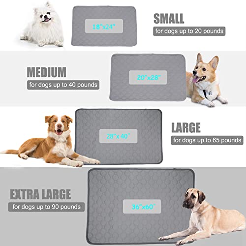  Petbuy Washable Reusable Dog Pee Pads 20”x 28”,Waterproof Non-Slip Potty Training Pads For Dogs And Cats Puppy,Fast Drying Travel Pet Pee Pads，Leak-Proof Cat Potty Pads