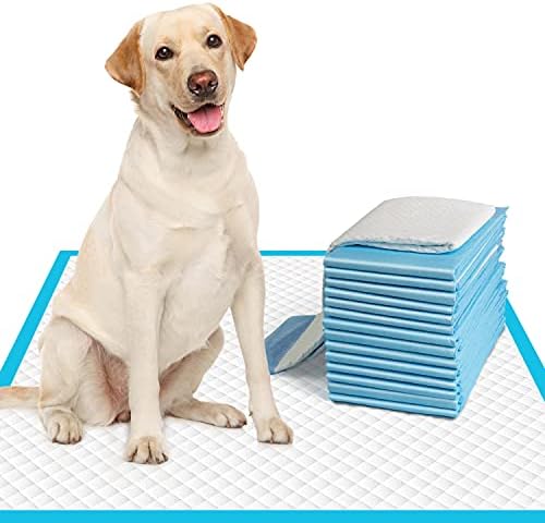  IMMCUTE Dog Pee Pads 23"x36" -30 Count | Puppy Pee Training Pads Super Absorbent & Leak-Proof | Disposable Pet Piddle And Potty Pads For Puppies | Dogs | Doggie| Cats | Rabbits