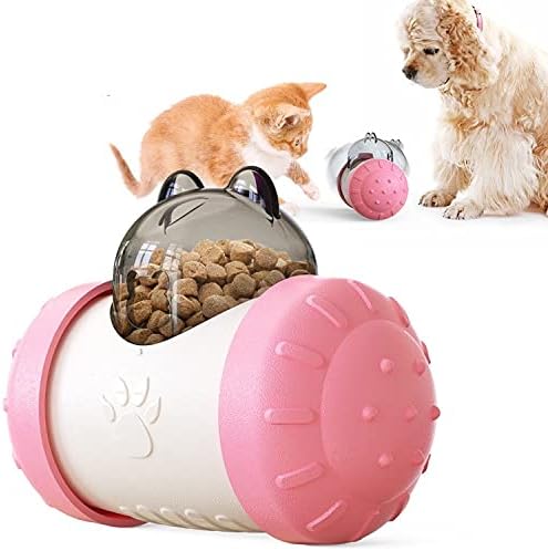  Dog And Cat Toys Pet Feeder Dog Educational Toys Pet Feeder Food Overflow Device Tumbler ABS Material Allows Cats And Dogs To Eat Slowly To Help Pets Digest (Green)