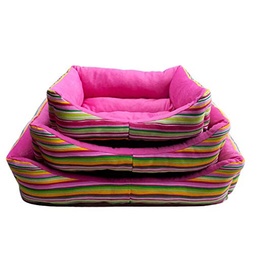  SENERY Winter Striped Beds For Large Dogs Washable Pet House Soft Warm Dog Mats Pad Merry Christmas Decor