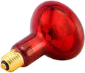  BONGBADA 6 Pack Heat Lamp Bulb R95 75 Watt Full Red Infrared Glass Lamp Bulb For Food Service, Brooder Bulb,Chicks, Pet, Bathroom,Light Therapy,Reptiles And Amphibian Use E26 Base