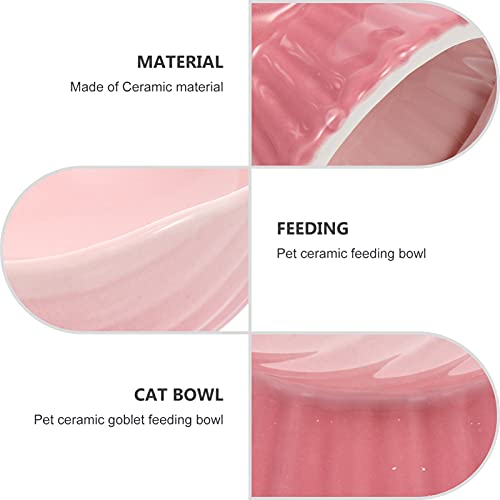  Food Containers Plates Ceramic Raised Cat Food Ceramic Dog Backflow Prevention Pet Feeding Station Water Food Container For Small Medium Large Dogs Cats Dog Food Container