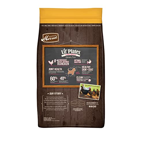  Merrick Lil Plates Grain Free Small Breed Recipe, 4-Pound, Chicken