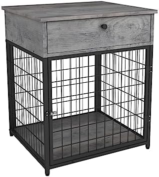  ACQUIRE Dog Crates For Small Dogs Wooden Dog Kennel Dog Crate End Table, Nightstand (Color : D, Size : As Shown)