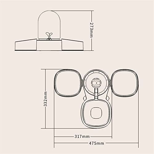  AACARB Cat Water Dispenser, Pet Cat Dog Bowl Fountain Automatic Food Water Container Feeder Dispenser Drinking Bottle Pet Products Dog Water Bowl