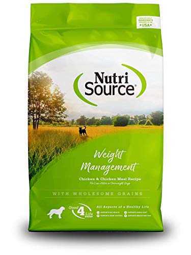  Nutrisource Weight Management Dry Dog Food 5 Pounds