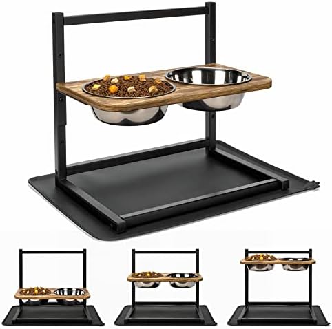  Emfogo Dog Bowls Elevated Dog Bowls For Large Dogs 3 Heights5in 9in 13in Dog Food Bowls Dog Bowl Stand Raised Dog Bowls For Large Dogs 16.5x16 Inch