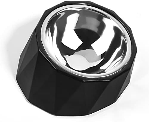  MSBC Elevated Dog Bowl For Medium Dogs, Tilted Dog Bowl Raised Dog Bowl With Detachable Melamine Stand For Medium Dogs, Non-Skid, Easier To Reach Food