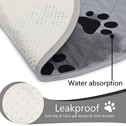  SPXTEX Dog Crate Pads Dog Pee Pads Rugs Washable Dog Pads, Non Slip Puppy Pee Pads For Small Dogs, Waterproof Pet Pad Rug, Dog Whelping Training Pads For Dogs, 1 Piece, 82" Round