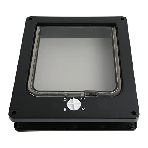  Interior Cat Flap, Automatic Window Closing Function Antiwear Cat Flap For Hollow Interior Dog Door (XL)
