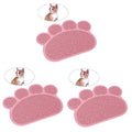  Washable Rugs 3pcs Shape Non- Feeding Control Bowl *cm Placemat Scatter Paw Puppy Pet Kitten Food Cat Dish Matswaterproof Dog Litter Soft PVC Water Rug Mat Washable Rug
