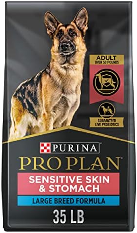 Purina Pro Plan Sensitive Stomach And Stomach Large Breed Dog Food, Salmon Formula - 35 Lb. Bag