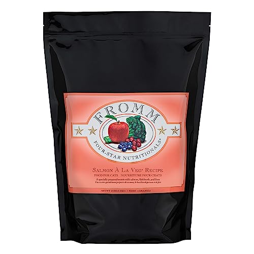  Fromm Four-Star Nutritionals Salmon A La Veg Cat Food - Premium Dry Cat Food - Salmon Recipe - 4 Lb