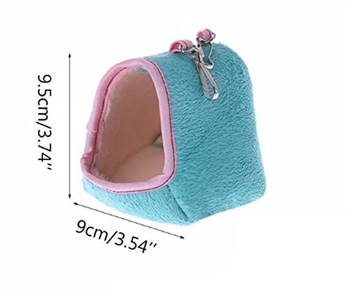  Cat Carrier Pet Hamster Cage, Plush Nest, Cotton Bed, Suitable For Squirrel Ferret Rat Small Pet Pet Carrier (Color : Brass)