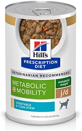  Hill's Prescription Diet Metabolic + Mobility, Weight + J/d Joint Care Chicken Flavor Dry Dog Food, Veterinary Diet, 24 Lb. Bag