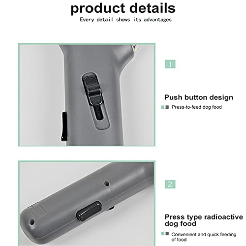  LQDMDM Intelligence Snack Pistol, Dog Food Interactive Toy Dispenser Education Training Toys Car Pet Food Threwer Puppy Feeder IQ Training