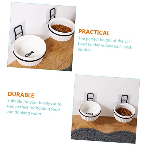  Bowl Holder Bird Accessories Wall Mounted Clothing Rack Wall Mounted Planters Food Feeding Dish Stand Wall Mounted Pot Ring Hanging Pet Feeder Holder Pet Accessory Pet Supply 4pcs