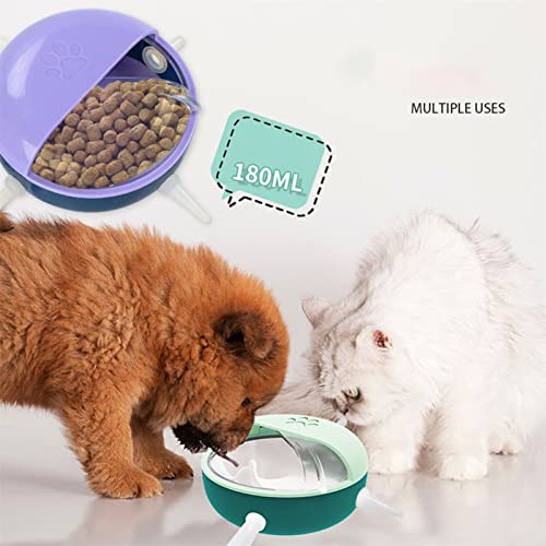  AYENCI Cat Automatic Water, Feeder Pet Dog Bottle Kittens Puppies Device With Silicone (Color : Purple)