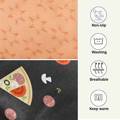  Food Pizza Dog Bed Cat Bed Soft Comfortable Pet Bed Non-Slip Calming Kennel Pad For Small Medium Large Dogs Cats 2116501