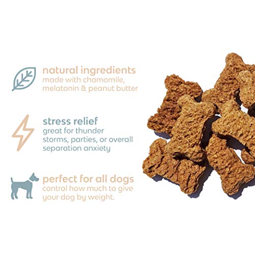  CHILL Bites | Dog Treats For Relaxation | Peanut Butter + Chamomile + Melatonin | Helps Reduce Anxiety | Promotes A Healthy Lifestyle