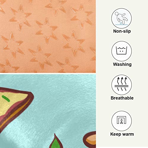 Food Pizza Dog Bed Cat Bed Soft Comfortable Pet Bed Non-Slip Calming Kennel Pad For Small Medium Large Dogs Cats 2116375