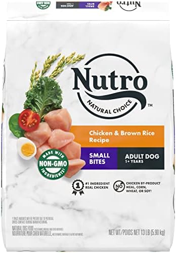  Nutro Natural Choice Adult Small Bites Dry Dog Food, Chicken & Brown Rice Recipe Dog Kibble, 13 Lb. Bag