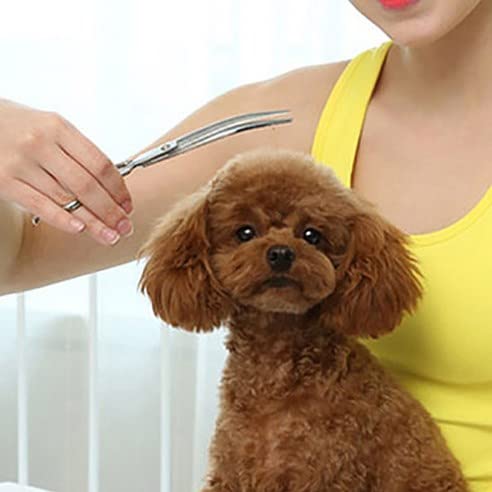  FOVANI KIM JONG YI Curved Dog Grooming Scissors Light Weight Professional Pet Shears Stainless Steel For Dogs Cats Pets