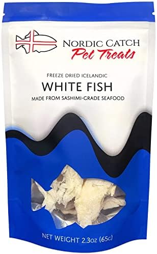  Nordic Catch Freeze Dried Fish Pet Treats From Iceland - Pure, All Natural Seafood Snacks For Dogs, Cats And Other Pets - Human Safe Ingredients, Made From Sashimi Grade Seafood - Salmon