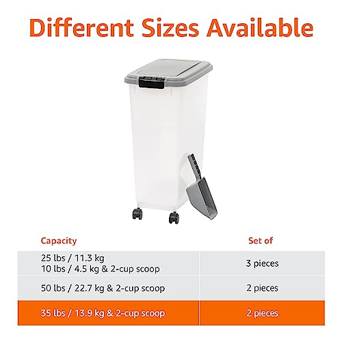  Amazon Basics Airtight Dog Food Storage Container With Scoop, 47 QT