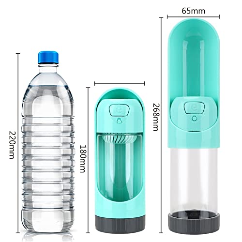 AACARB Cat Water Dispenser, 300ML Drinking Bowls Portable For Small Large Dogs Travel Puppy Cat Pet Dog Water Bottle Outdoor Pet Water Dispenser Feeder (Color : Pink)