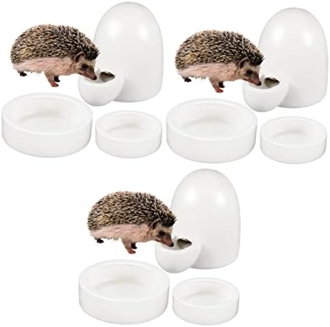  Balacoo 3pcs Animal Drinking Fountain Quail Waterer Hamster Food Dish Food Feeder Rabbit Water Bottle Automatic Rabbit Feeder Cat Food Bowl Ceramics Chinchilla Hamster Supplies