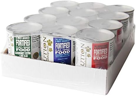  Evolution Diet Extra Life Organic Plant Based Moist Dog & Cat Food With Non-GMO And Organic Ingredients (12 Cans) Complete & Balanced For All Life Stages