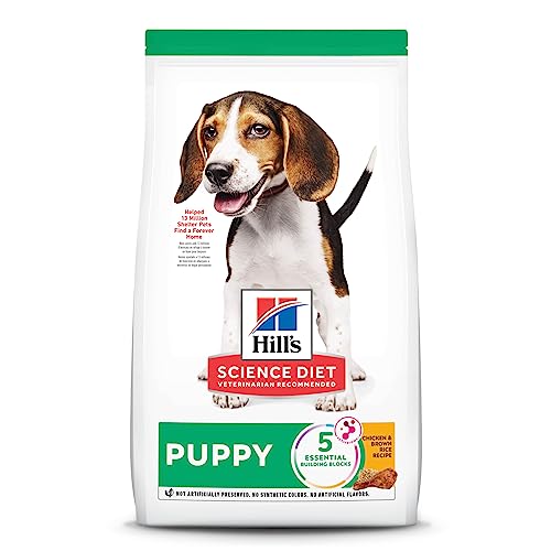  Hill's Science Diet Dry Dog Food, Puppy, Chicken Meal & Barley Recipe, 4.5 Lb. Bag