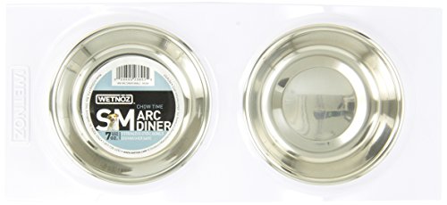 Petmate FATCAT Wetnoz 23892 Arc Diner For Pets, Small, Snow