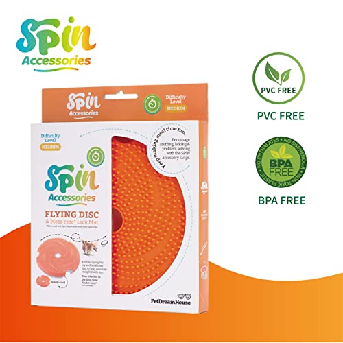  PetDreamHouse Spin Slow Dog Bowl Accessory, Double Sided Lick Mat Insert