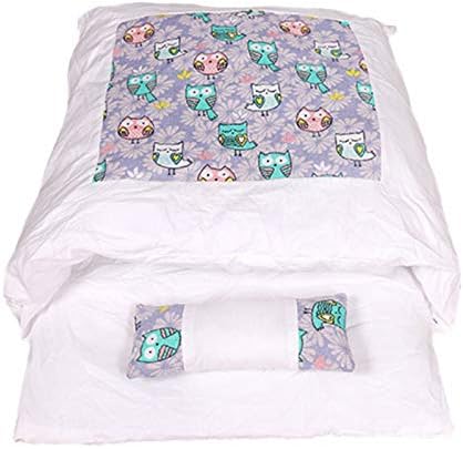  JENPECH 2021 New Lovely Cat Bed - Owl Star Print Cat Warm Sleeping Bed Bag - Washable Closed Kitten Net With Pillow