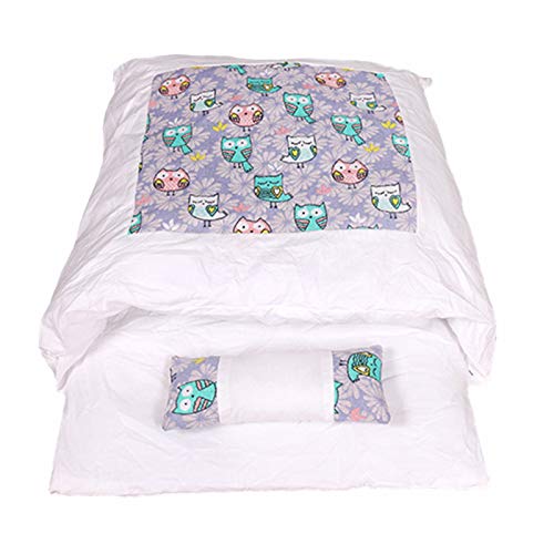  JENPECH 2021 New Lovely Cat Bed - Owl Star Print Cat Warm Sleeping Bed Bag - Washable Closed Kitten Net With Pillow