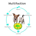 GENERIC Dog Cat Puzzle Toys, Cat Kitten Brain Toys Mentally Stimulation Toys Puzzle Feeder, Interactive Dog Cat Toys, Treat Dispenser Chew Toy Games, Dispensing Bowl Gifts For Puppy (Green And Yellow)