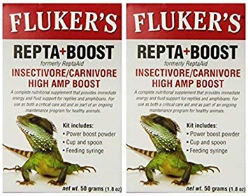  Fluker's 2 Pack Of Repta+Boost Insectivore And Carnivore High Amp Boost
