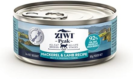  ZIWI Peak Canned Wet Cat Food – All Natural, High Protein, Grain Free, Limited Ingredient, With Superfoods, Lamb, 6.5 Ounce (Pack Of 12)