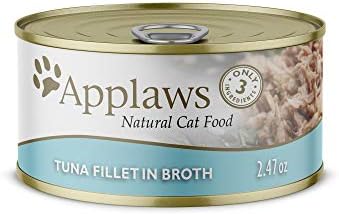  Applaws Natural Wet Cat Food, 24 Pack, Limited Ingredient Food For Cats, Chicken Breast With Cheese In Broth, 2.47oz Cans