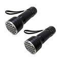  GRABOTE UV Flashlight 395nm LED Blacklight, 1 Switch Mode Lighting Effect Design Flashlights, 2 Pack Mini Flashlights Show Pets Urine Strains, Food Stains On Carpet Furniture Floor