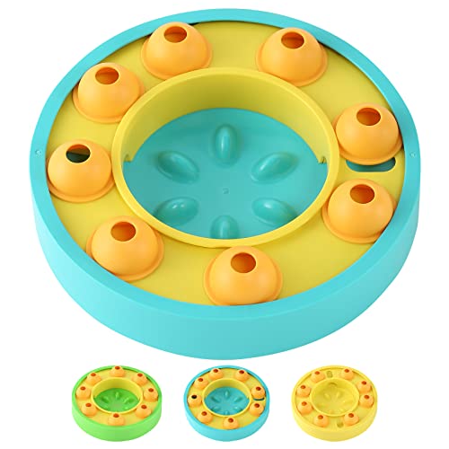  Pets Slow Feeder Bowls Dog Puzzle Toys Non Slip Smart Food Dispenser IQ Interactive Training Toy For Large/Small/Medium Cat Dog Puppies Breed