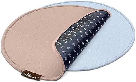  Paw Inspired Washable Pee Pads For Dogs | Reusable Puppy Pads | Waterproof Whelping Pads | Washable Training Pet Pads, Washable Potty Pads Extra Large Sizes (Round, 29" (2 Pack))