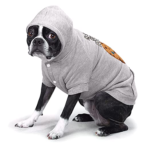 GENERIC Mr. Steal Your Food Dog Hoodie With Pocket - Funny Dog Coat - Cookie Dog Clothing - Black, XL