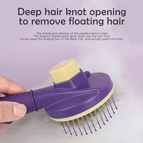 GENERIC Pet Comb Dog Comb Self Cleaning Comb Cat Comb To Remove Floating Hair Automatic Fading Comb Cleaning And Beauty Comb Pet Supplies For Dogs Clearance House (A, One Size)