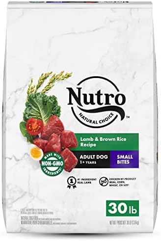 NUTRO NATURAL CHOICE Small Bites Adult Dry Dog Food, Chicken & Brown Rice Recipe Dog Kibble, 30 Lb. Bag
