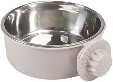  Baluue Rabbit Food Parrot Feeding Cups Birds Food Dish Stainless Steel Parrot Feeders Water Cage Bowls For Cockatiel Conure Budgies Parakeet Parrot Macaw Small Animal Chinchilla Size L Bunny Food