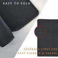  Dog Feeding Mat For Food And Water Bowls, 39.4"x29.5" Extra Large Silicone Pet Food Mat, Waterproof Dog Placemat For Protecting Floors, Non-Slip, Black