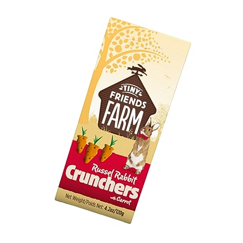  SupremePetfoods 4.2-Ounces Russel Rabbit Carrot Crunchers Treat, 4 Packs (4 Items)
